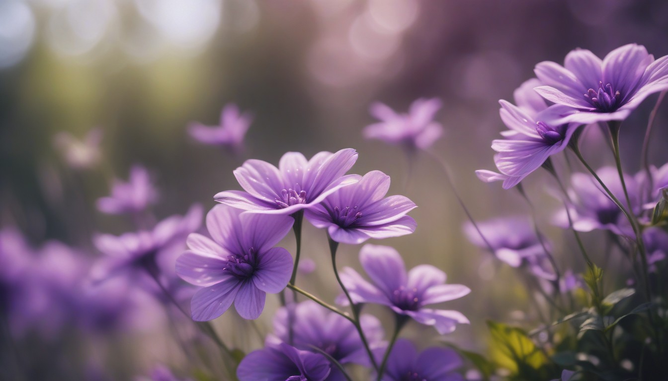 a purple flowers